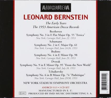 Early Years-1953 American - CD Audio di Leonard Bernstein - 2