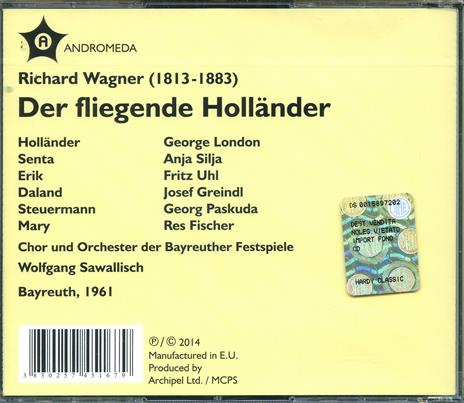 Der Fliegende Hollander - CD Audio di Richard Wagner - 2