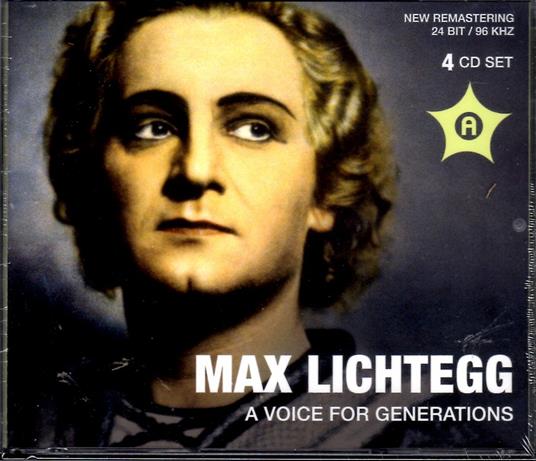 Max Lichtegg. A Voice For Generations - CD Audio di Max Lichtegg