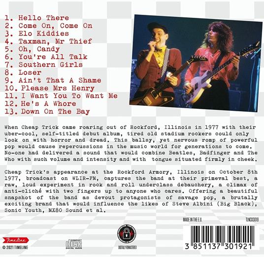 Live '77 - CD Audio di Cheap Trick - 2