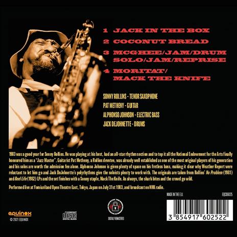 Live Under the Sky '83 - CD Audio di Sonny Rollins - 2