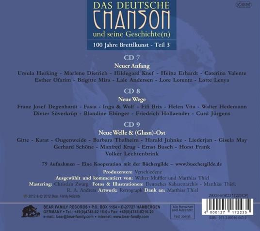 Das Deutsche Chanson Teil 3 - CD Audio - 2