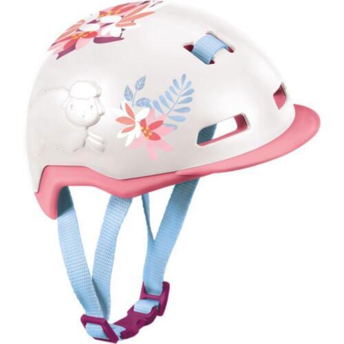 Baby Annabell Active Casco per Bici - per Bambole da 43 cm - con Motivo Floreale, Cinturino e Protezione Antivento - Facile per Le Mani Piccole - Promuove empatia e abilità sociali - età: 3+ Anni