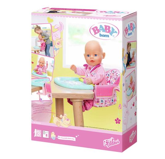 BABY born Table Feeding Chair Seggiolone per bambola