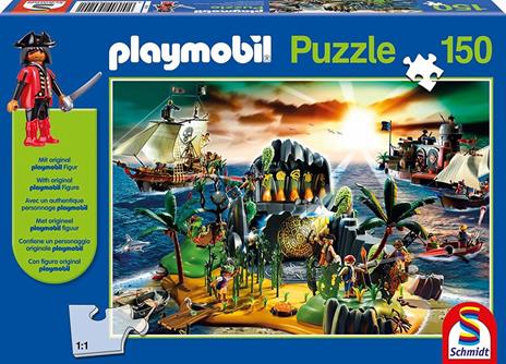 Playmobil: Pirate Island Jigsaw With Figure 150Pc /Toys - 9
