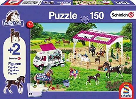 Schmidt Schleich Puzzle Scuola di Equitazione e Veterinaria, 150 Pezzi, 56240