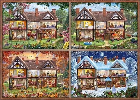 Schmidt Spiele Stagione di casa, Puzzle da 2000 Pezzi, Multicolore, 58345 - 2