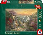 Schmidt Spiele 59482 Puzzle da 3000 pezzi villaggio al faro Thomas Kinkade, Multicolore, 59482