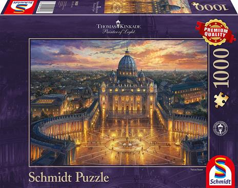 Schmidt Spiele Thomas Kinkade, Vatican, Puzzle da 1000 Pezzi, Multicolore, 59628