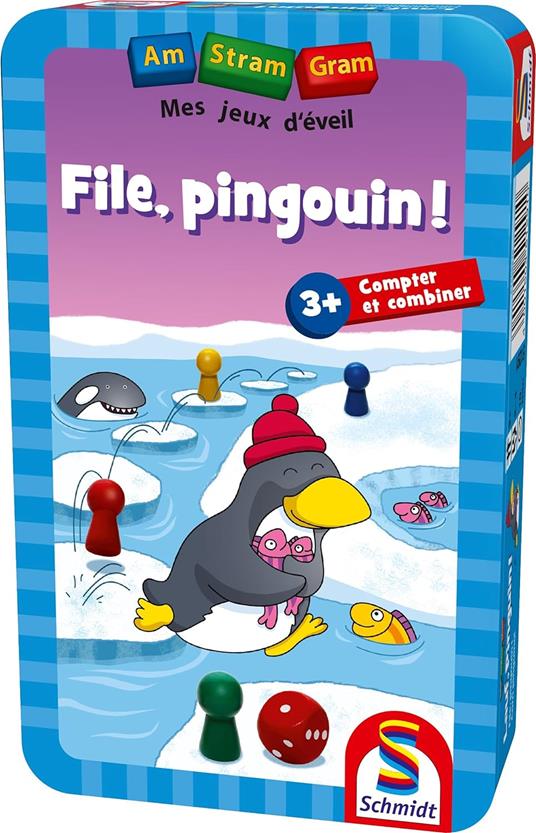 Schmidt Scatola Metallo File Pinguino, 88518