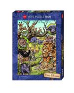 Puzzle 1000 pezzi Flora e Fauna. Savannah