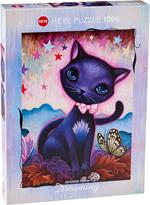 Puzzle 1000 pz - Black Kitty, Dreaming