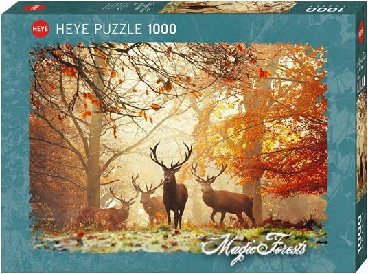 Puzzle 1000 pz - Stags, Magic Forests