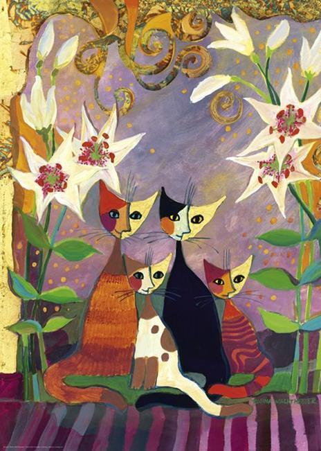 Puzzle 1000 pz - Lilies, Rosina Wachtmeister - 4
