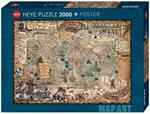Puzzle 2000 pz - Pirate World, Map Art