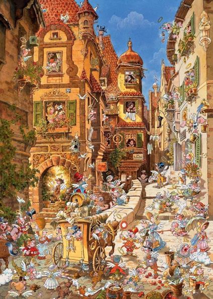 Puzzle 1000 pz - By Day, Romantic Town