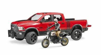 Bruder 02502 Ram 2500 Power Wagon Con Ducati Scrambler Desert Sled - 5