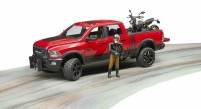 Bruder 02502 Ram 2500 Power Wagon Con Ducati Scrambler Desert Sled - 8