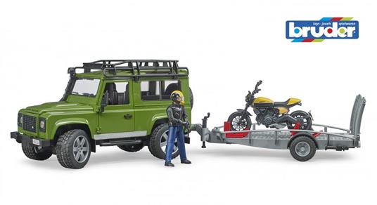 Land Rover Defender con rimorchio e Ducati Scrambler Full Throttle - 2
