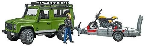 Land Rover Defender con rimorchio e Ducati Scrambler Full Throttle - 4