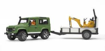 Jeep Defender con rimorchio ed escavatore - 6
