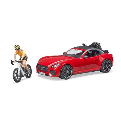 Roadstar con bicicletta e ciclista. Bruder 03485