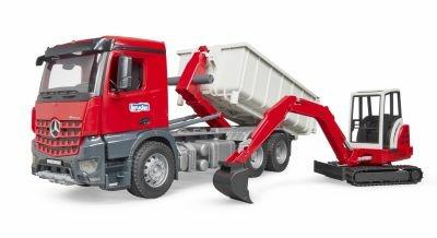 MB Arocs camion container ribaltabile con scavatore Schaeff - 4