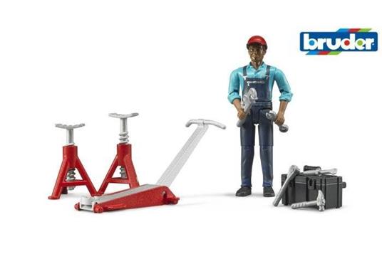 Set Meccanico con Attrezzi Officina - Bruder - Bworld - Soldatini e  miniature - Giocattoli