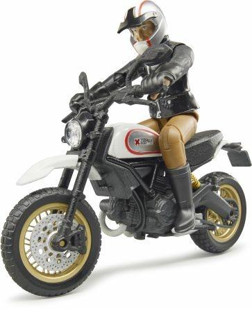 Bruder 63051 Moto Ducati Scrambler Desert Sled Con Pilota - 7