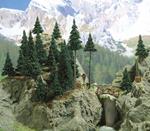 Set Montagna Alberi Ponte e Accessori H0 Scale 1:87 Diorama Model RIPB 6478