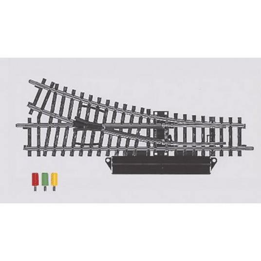 H0 Marklin K (senza massicciata) 2263 Scambio destro 168.9 mm 22.5 ° 424.6 mm