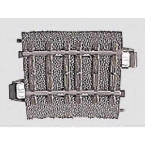 H0 Marklin C (con massicciata) 24206 Binario curvo 5.7 ° 437.5 mm