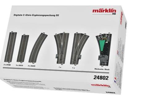 Märklin digitali D2 Maerklin 24802 H0-Binario C (con Supporto)