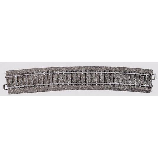 H0 Marklin C (con massicciata) 24912 Binario curvo 12.1 ° 1114.6 mm