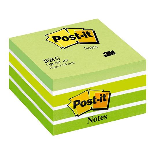 Post-It 3M Cubo Verde Mm. 76X76