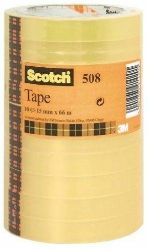 3M Post-it. Nastro Adesivo Scotch Trasparente Acrilico 15mmx66m