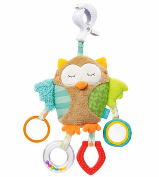 Fehn Activity Owl giocattolo da appendere per bambini
