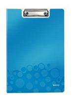 Leitz WOW Clipfolder with cover portablocco Blu A4 Metallo, Polyfoam