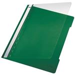 Cartellina ad aghi con clip Leitz in PVC – verde