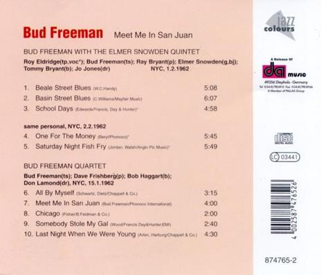 Meet Me in San Juan - CD Audio di Bud Freeman - 2