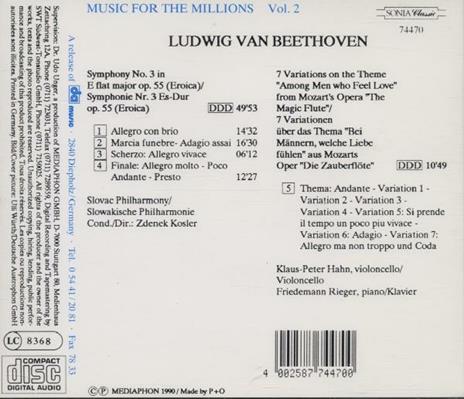 Music for the Millions vol.2 - CD Audio di Ludwig van Beethoven - 2