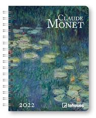 Agenda settimanale 2022 Claude Monet, 12 mesi, 15,6 x 21,6 cm, spiralata