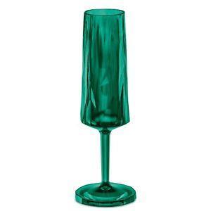Koziol Bicchiere Flute 100 Ml Club N°5 Verde Smeraldo Festa Vino