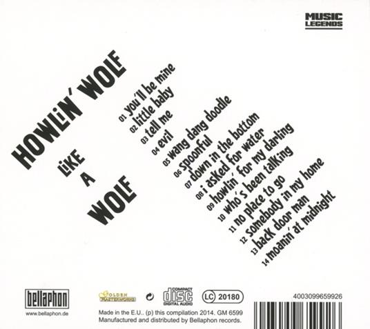 Like A Wolf - CD Audio di Howlin' Wolf - 2