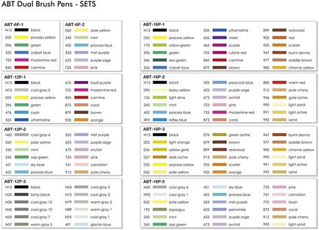 Pennarelli Tombow Dual Brush colori per la pelle. Set 6 colori (5 + 1 omaggio) - 4