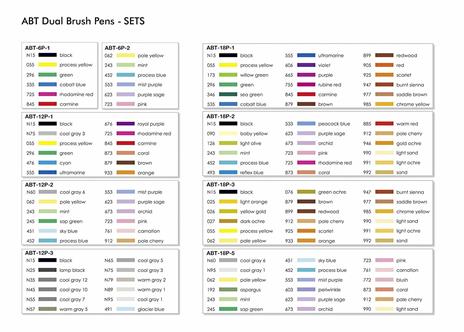 Pennarelli acquarellabili Dual Brush Tombow. Confezione 15+3 colori secondari - 11
