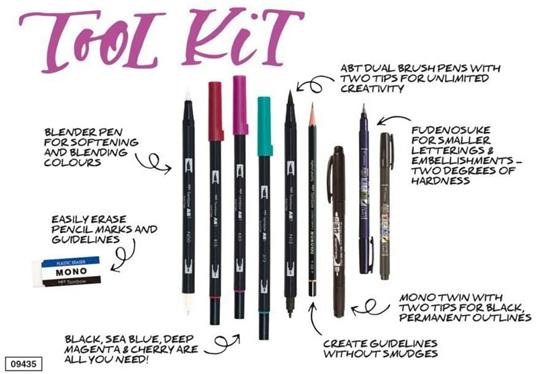 Set calligrafia Advanced Tombow. Confezione 10 pezzi - 3
