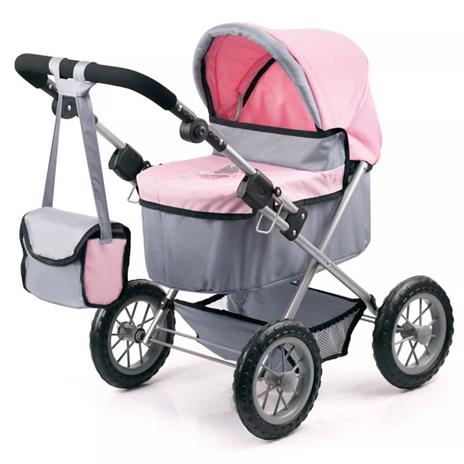 Bayer Passeggino per Bambole Trendy Grigio e Rosa 13008AA