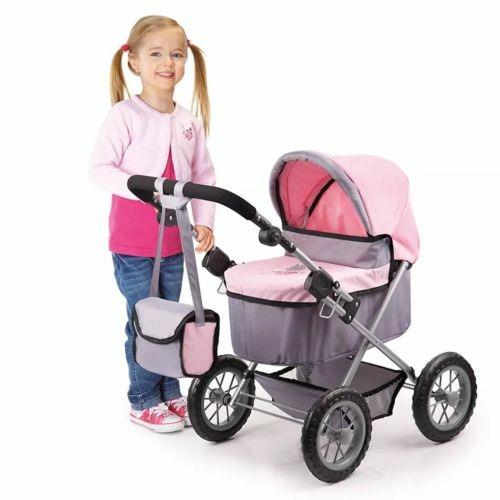 Bayer Passeggino per Bambole Trendy Grigio e Rosa 13008AA - 3