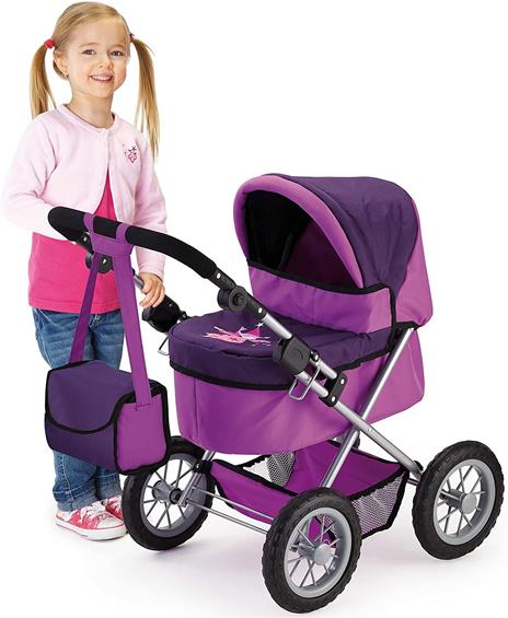 Bayer Design 13012 - Passeggino per bambole Trendy, Porpora con Fata - 3